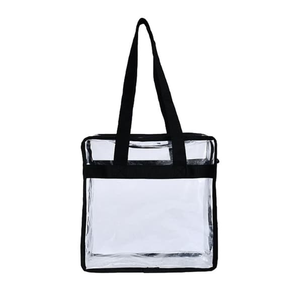 Transparent väska i vattentätt PVC, 32x30x16cm