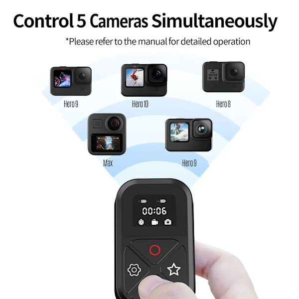 Kompatibel med GoPro Hero 11 Bluetooth Kamerakontroll