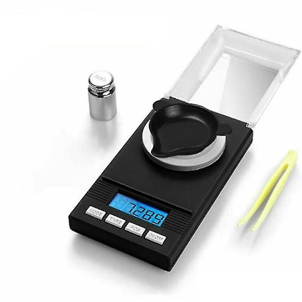 Digital fickvåg Hög precision guldsmyckesvåg Milligram Micro 0,001g
