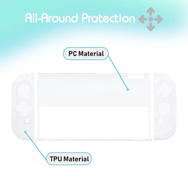 Nintendo Switch OLED-fodral Transparent