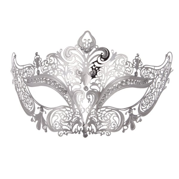 Metall diamant ihålig mask järnmask maskerad rekvisita (typ B) sliver