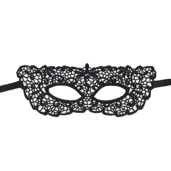 Svart Maskeradmask Öga Sexig Spets Boll Fest Masker för Karneval Halloween Halloween Halvansikte Snygga Klänningar Kostym Rekvisita Gör-Det-Själv Dekor Style17 Ball Mask