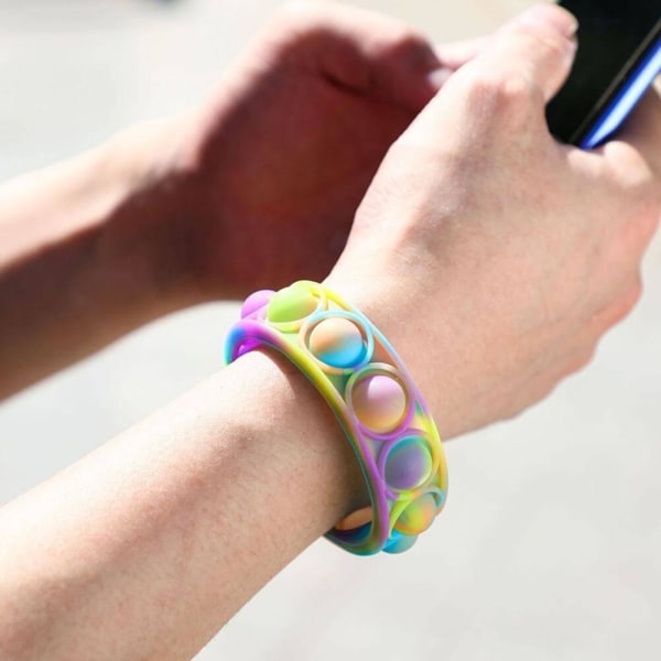 Pop it Fidget Leksak - Flera Färger & Modeller - Armband - Flerfärg