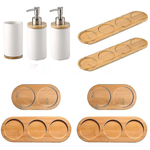 Mini Bambu Bricka, Bambu Bordsplatta, Hantverk Displaybricka, Köksförvaring