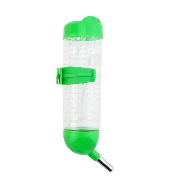Flaska Drinker Flaska Plast Vattendispenser För Kanin Hamster Smådjur Grön