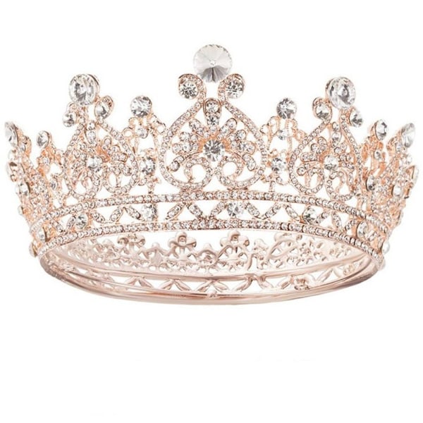 Kristallkrona Brud Drottningkrona ROSÉGULD rose gold