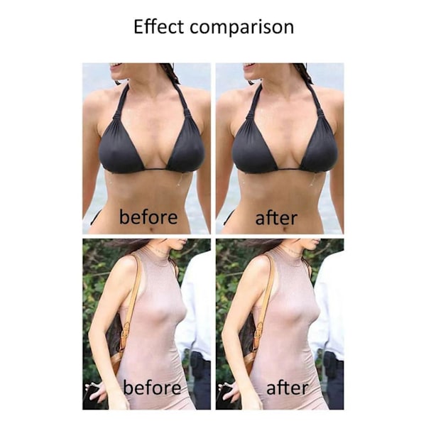 Stort Sticky Nippleless Cover Bröst Dam Round One size