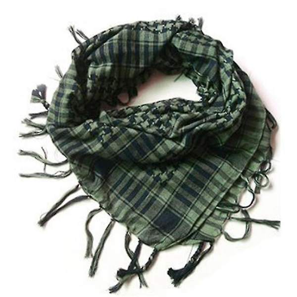 Jul Arab Shemagh Keffiyeh Militär Taktisk Palestina Halsduk Sjal Kafiya Wrap HG Army Green