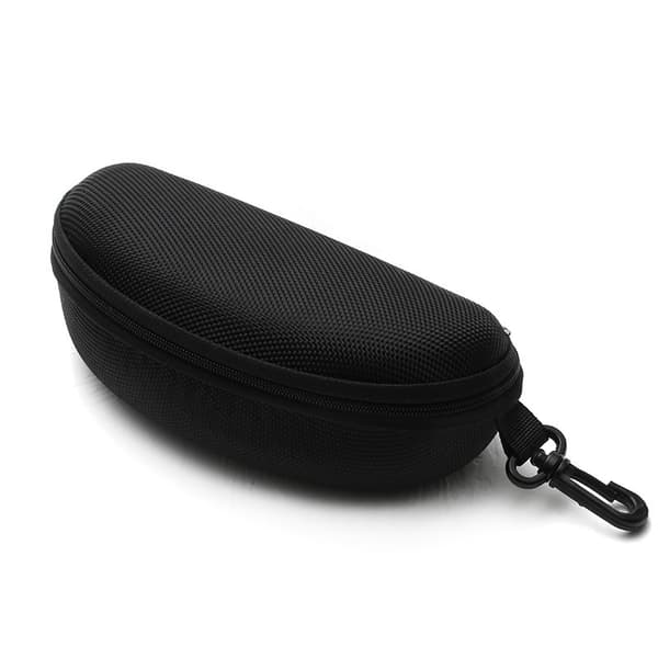 3-pack dragkedja Shell glasögon och solglasögonfodral med plastkarbinhake
