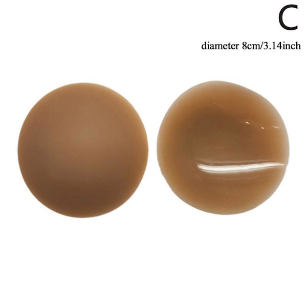 Stort Sticky Nippleless Cover Bröst Dam Round One size