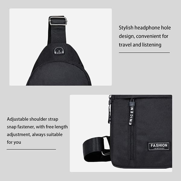 Crossbody-väska Bröstväska Black