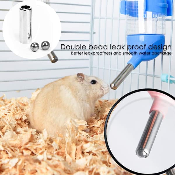 4 x 80 ml Vattendispenser för Hamster, Kanin, Marsvin, Ekorre