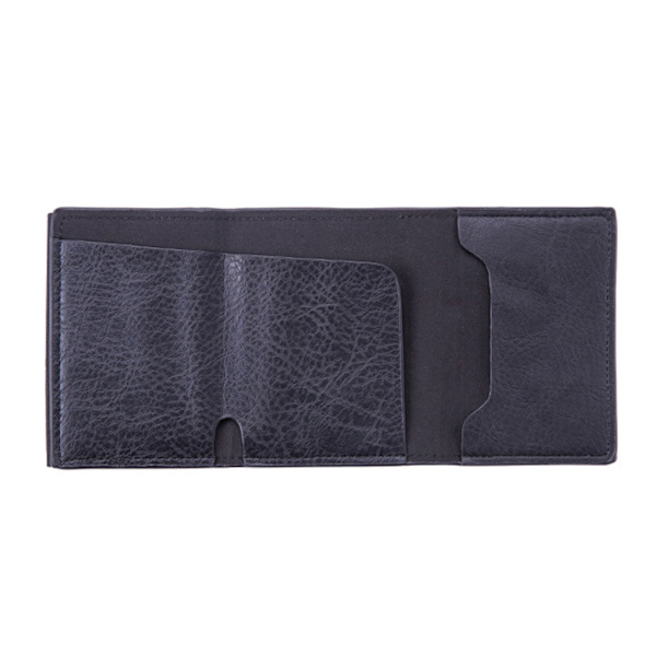 PU RFID-blockerande plånbok för pengar, automatisk popup-korthållare för män Carbon fiber black
