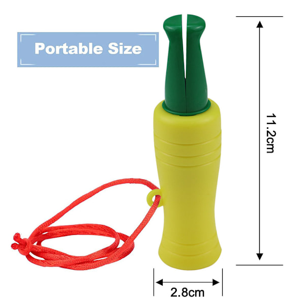 Utomhus Jaktvissla, Anka Lockpipa Jakt yellow-green