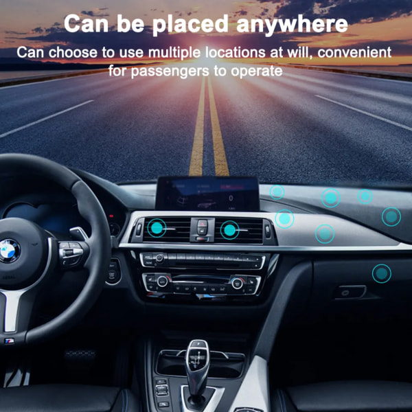 Trådlös billaddare MagSafe-kompatibel - Magnetisk trådlös laddare Bil Qi biltelefonfäste - Endast kompatibel med Sense
