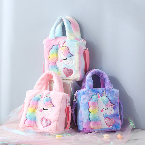 flickor barn handväska unicorn messenger bag