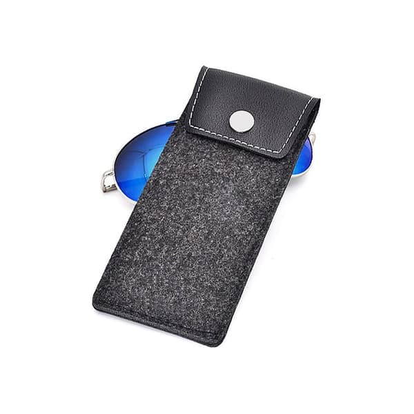 2 st Eleganta & Smidiga Glasögonfodral Retro Black