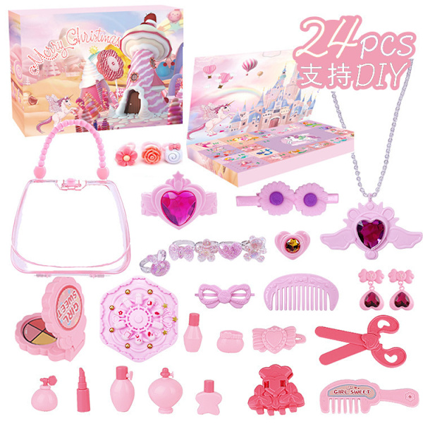 Amazon Julkalender Nedräkning Flicka Smycken Blind Låda Unicorn Hand Riv DIY Blind Låda Set XT -86-1 Unicorn Series