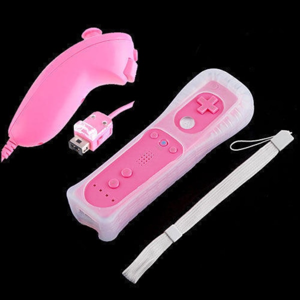 Wii & Wii U Handkontroll-Set Motion Plus pink