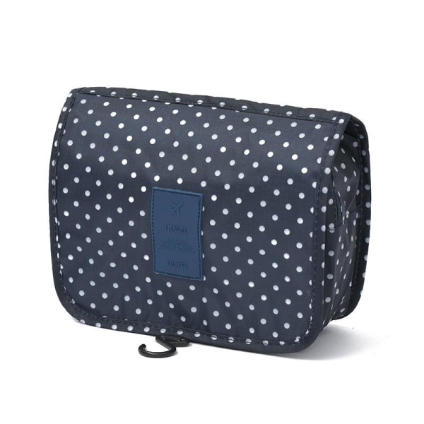 Toalettsak / Reseväska - Blå Polka Dot