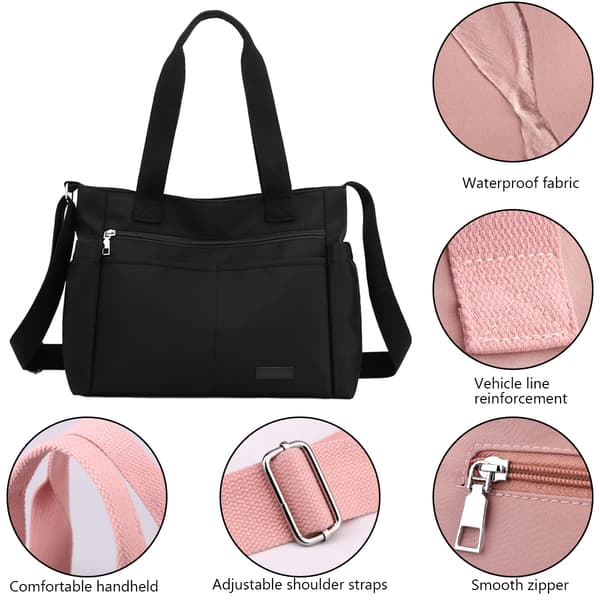 Nylon Crossbody-väskor för kvinnor, axelväska, vattentät budväska, satchel, damhandväskor, plånböcker