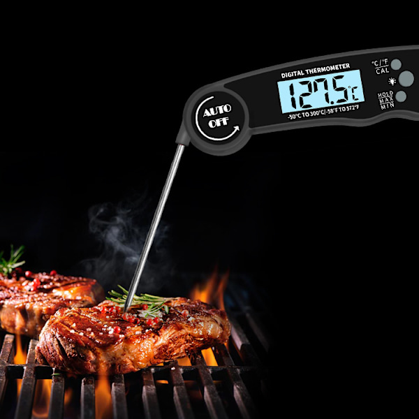 Grilltermometer Svart