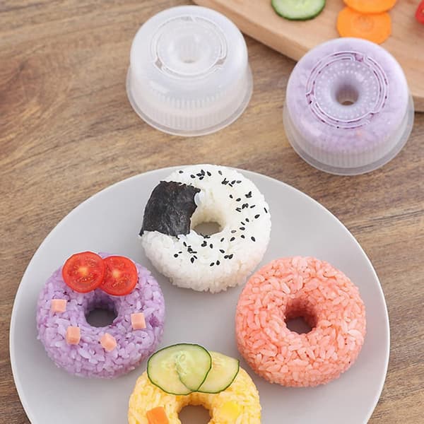 2 st Sushi Maker Onigiri Form, Icke-klibbig Donut Maker Form
