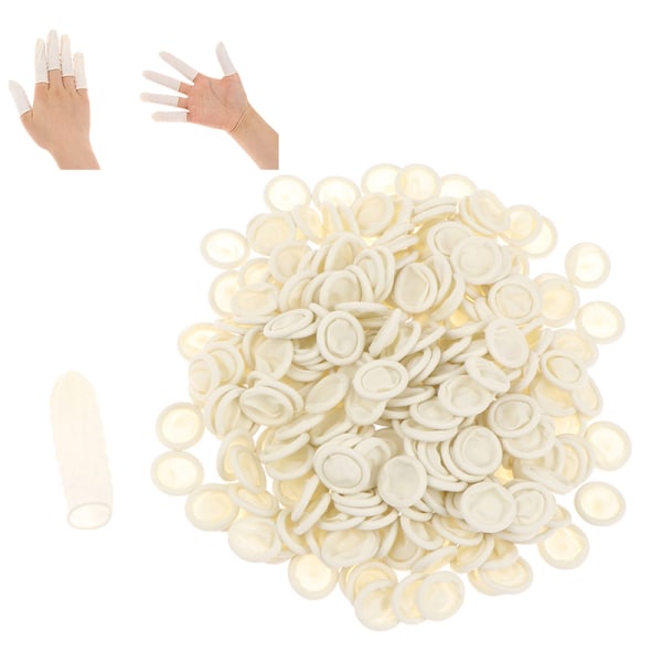 100/200/300 st Plast Latex Fingerhandskar Manikyrverktyg Nail S 100PCS