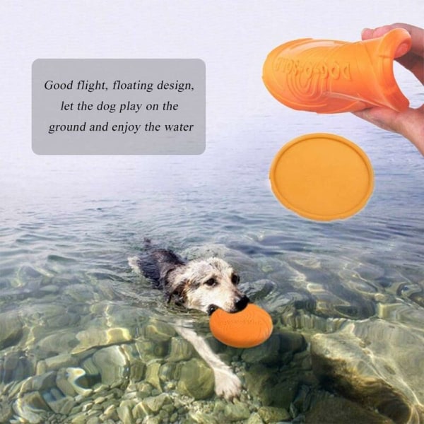 Hundskiva, hundfrisbees, 2 st frisbeeleksakshund, för spel Sport E