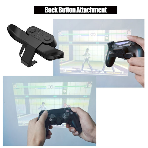 Kontroll Backknapp Tillägg för SONY PS4 Spelkontroll Bakre Utbyggnad Adapter Elektroniska Maskintillbehör
