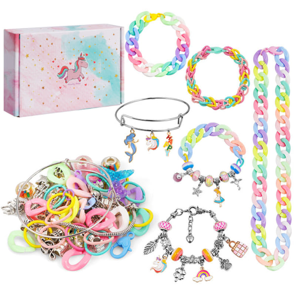 180 st Berlockarmband Smycken DIY Crafts Pärlor Pendel Toy Kids - hög kvalitet