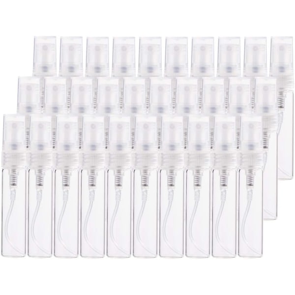 30 st 5 ml Mini Fin Dimma Sprayflaska Transparent Glas