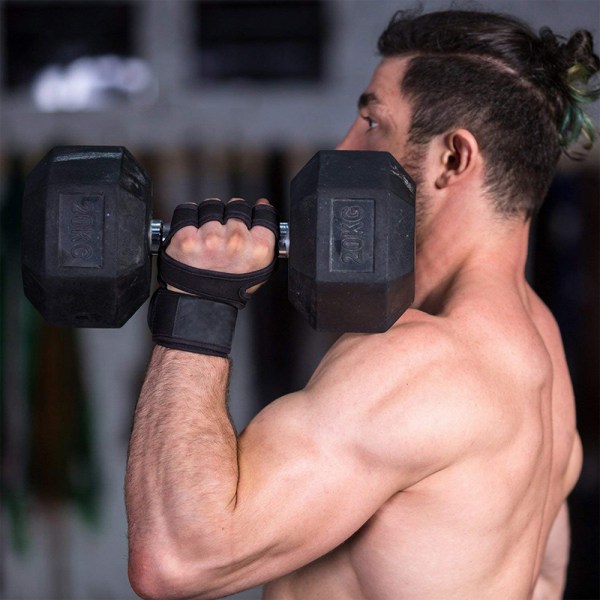 Nya 1 par Viktlyftningshandskar för Kvinnor och Män - Fitness Sport Boy Buiing l d