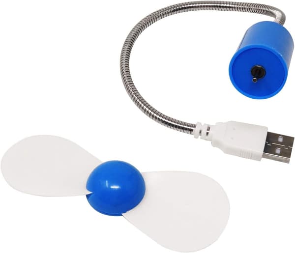 4st Mini Bärbar USB-driven Kylfläkt Svanhals Luftfläkt för Stationär PC Dator Laptop Bärbar Tablet