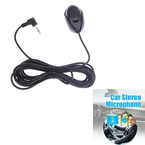 Mini 3,5 mm Trådbunden Pasta Typ Extern Mikrofon Bil o Mic