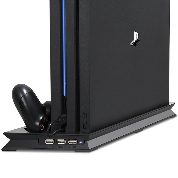 PS4 PRO Kylning Vertikalt Stativ 2 Styrenhet Laddare Laddningsstation 2 Kylarfläkt 3 HUB för Sony Playstation 4 Pro Console