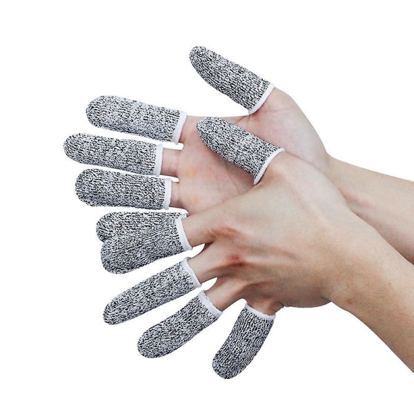 10st Fingersängar Skärbeständigt skydd Fingerskydd för skär Skärtåliga fingerskydd