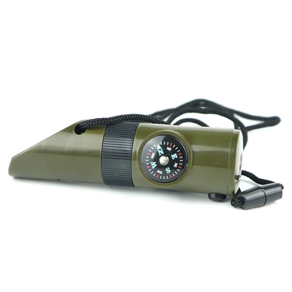 Multifunktionell visselpipa 7 i 1 Överlevnad Bushcraft Trekking Comp