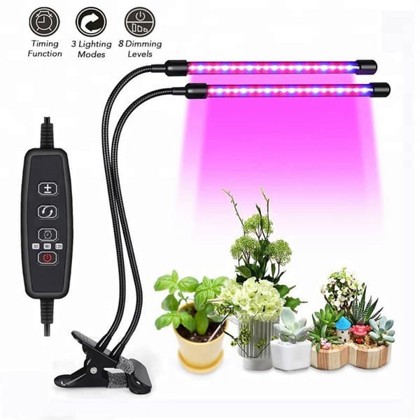 Växtlampa med 40 LED-lampor för optimal växttillväxt