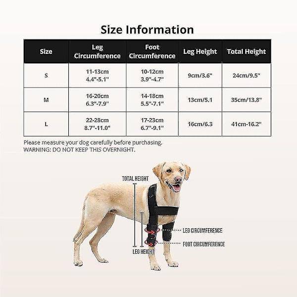 Hund armbågsskydd - skyddande dynor för hund armbåge och axelstöd armbågshygrom, dysplasi, osteoartrit S