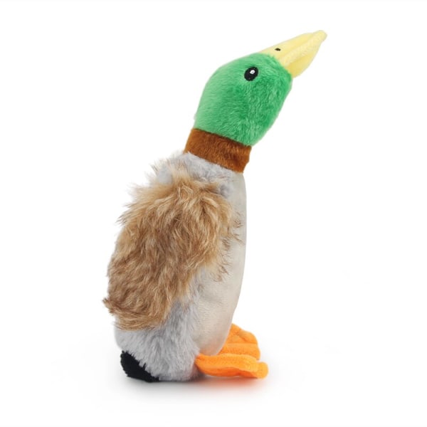 Plush Anka Ljud Leksak Djur Kvittra Hund Leksak Rengöring Tand Hund Tuggleksak