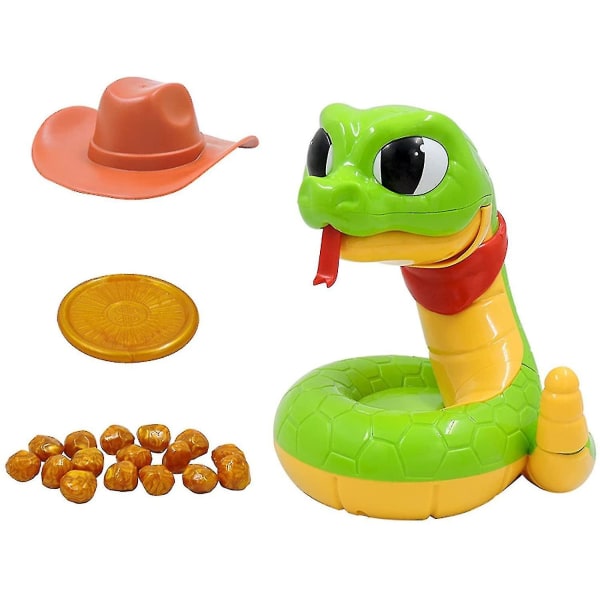 Elektrisk skallra Snake Knepig leksak, läskig bitande orm Interaktivt spel Multiplayer Party Game Prank Toy