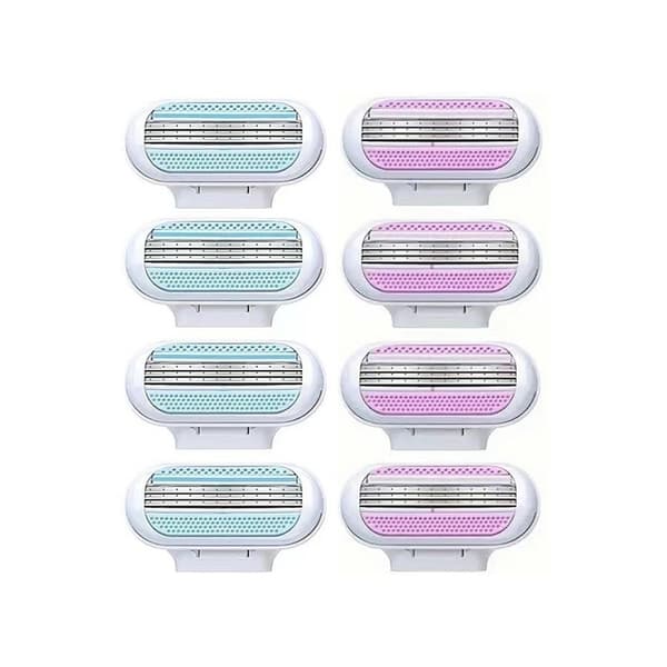 8-pack Rakblad för Kvinnor - Kompatibelt med Gillette Venus pink