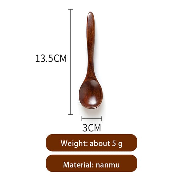 Träskedar, skedar Trä soppskedar set, 15 cm
