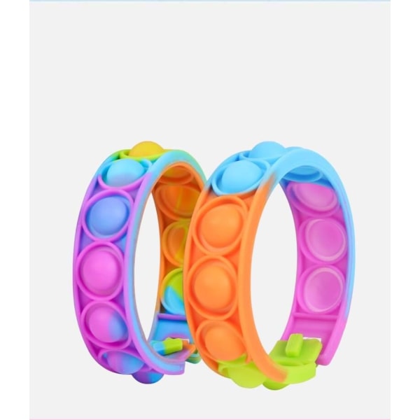 Pop it Fidget Leksak - Flera Färger & Modeller - Armband - Flerfärg