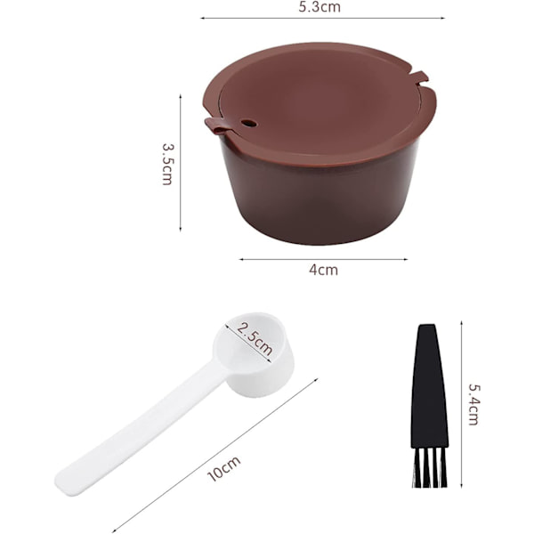 Återanvändbar Kaffepod för Dolce Gusto-maskin - 3-delars presentset