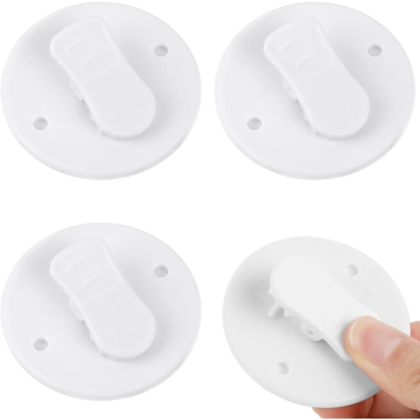 4-pack duschdraperiklämmor Duschstänkskyddshållare