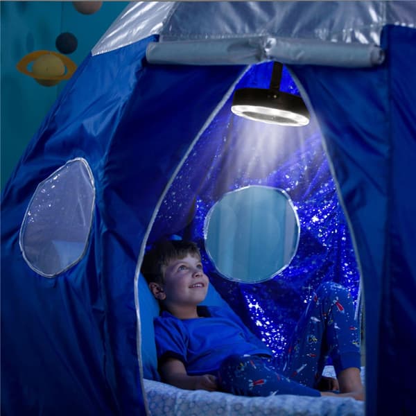 Campinglampa med Fläkt - Batteridriven