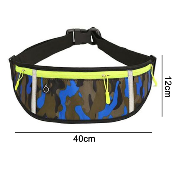Tunt löparbälte, Bounce Pouch Bag, Midjeväska för träning