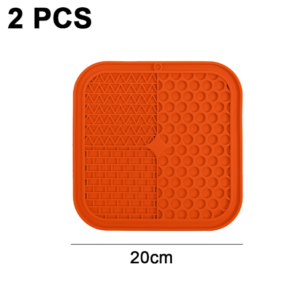 Slickmatta för hundar och katter 2-pack, Långsam Matarskål för Hundar style 3
